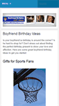 Mobile Screenshot of boyfriendbirthdayideas.com