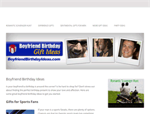 Tablet Screenshot of boyfriendbirthdayideas.com